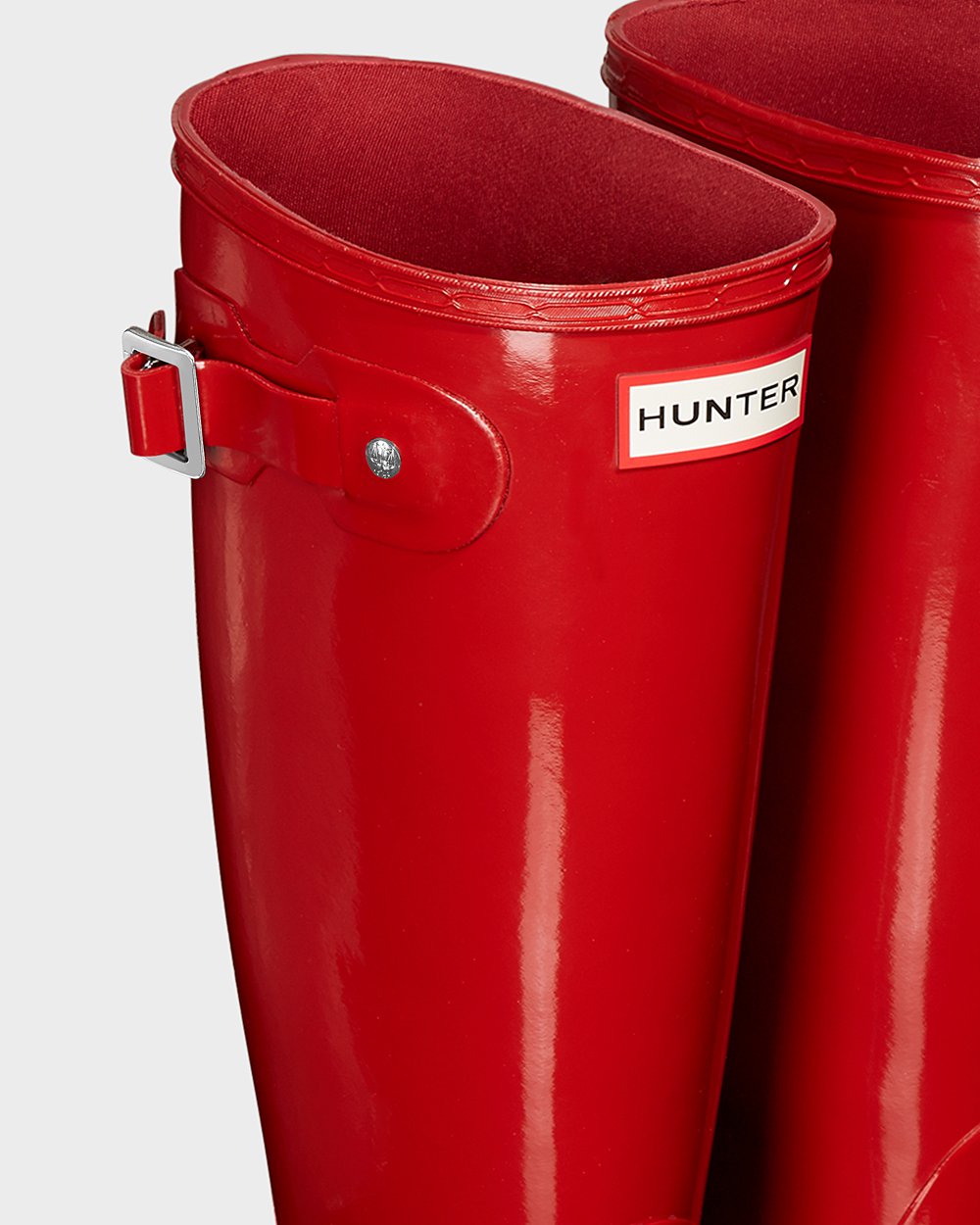 Womens Hunter Tall Rain Boots Red - Original Gloss - 9053821-AZ